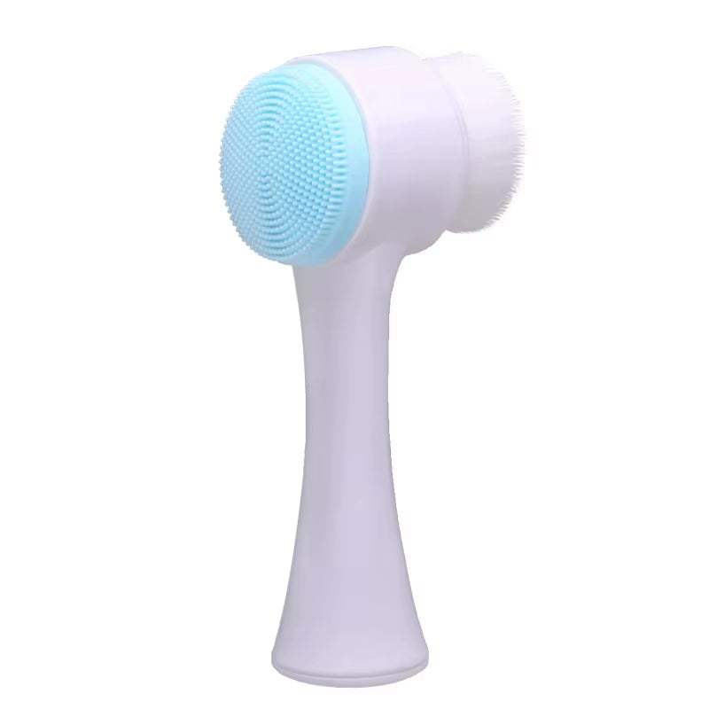 Rejuvenate Your Skin with the 3D Double-Sided Silicone Facial Cleansing Brush – Gentle Exfoliation and Deep Pore Cleansing!